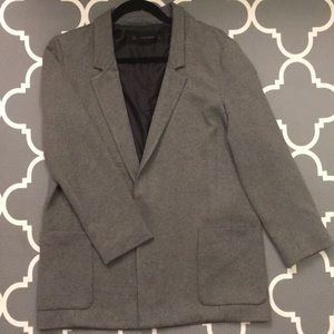 Soft gray Zara boyfriend blazer